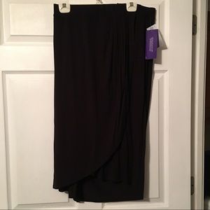 Sassy chic fully lined mock wrap skirt